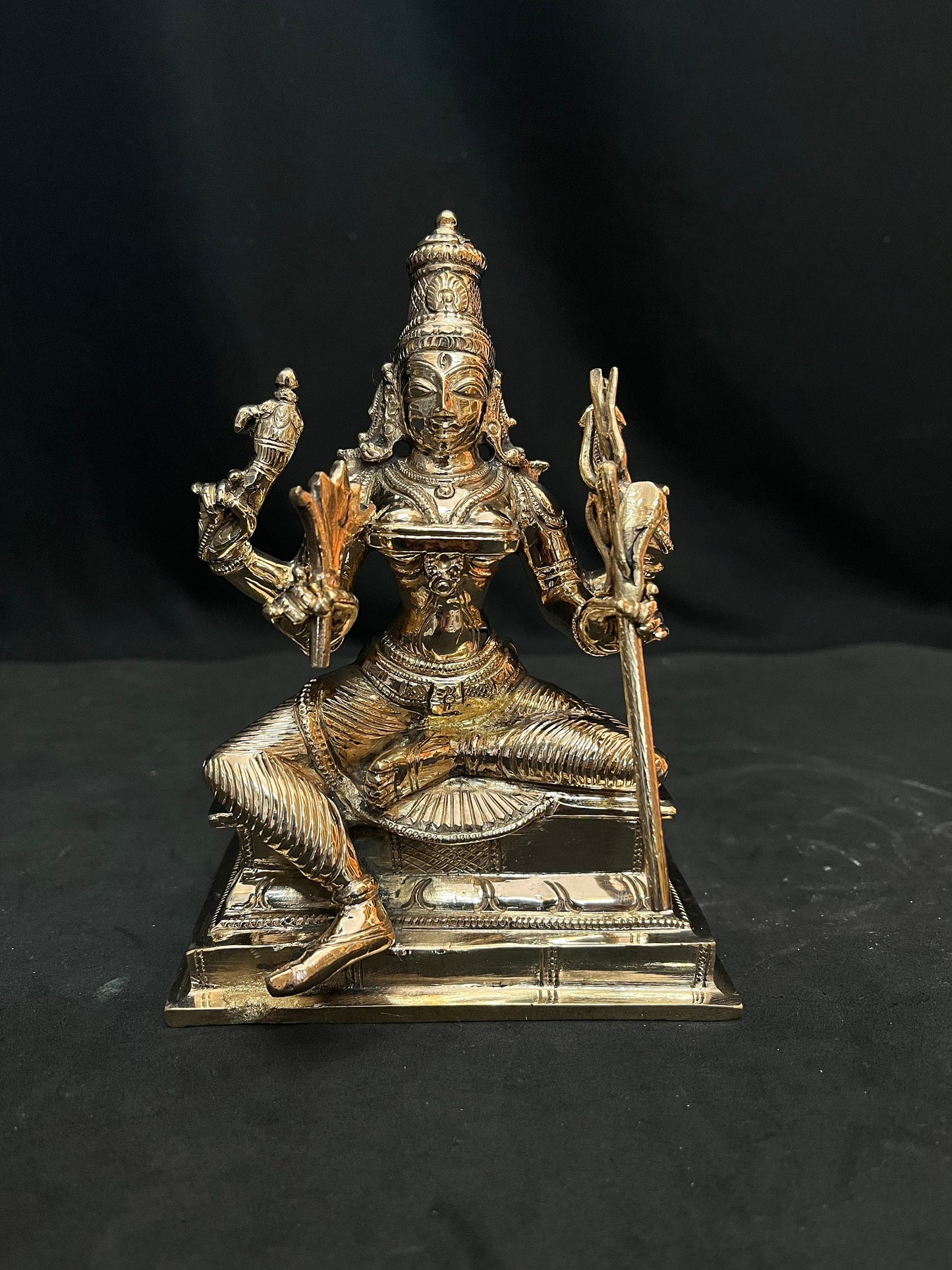 Panchaloha made beautiful idol of Sri Rajarajeshwari , Laitha Tripurasundari in Mysore style