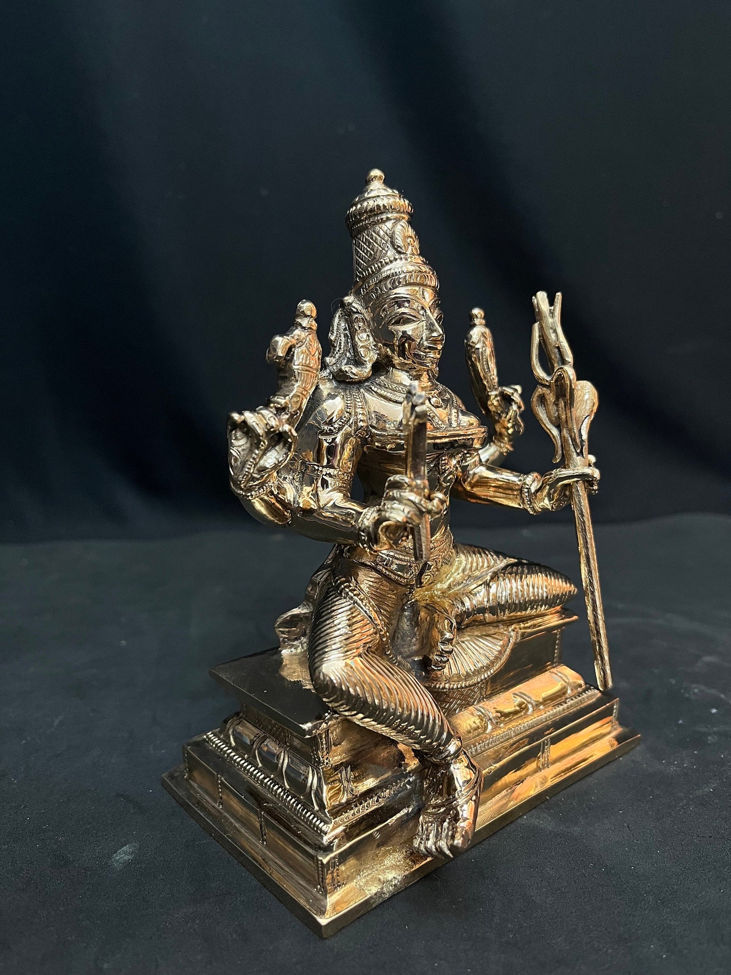 Panchaloha made beautiful idol of Sri Rajarajeshwari , Laitha Tripurasundari in Mysore style