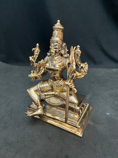 Panchaloha made beautiful idol of Sri Rajarajeshwari , Laitha Tripurasundari in Mysore style