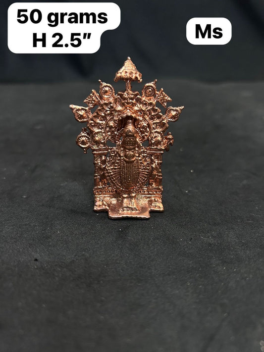 Vintage copper cast Kolhapur mahalakshmi idol