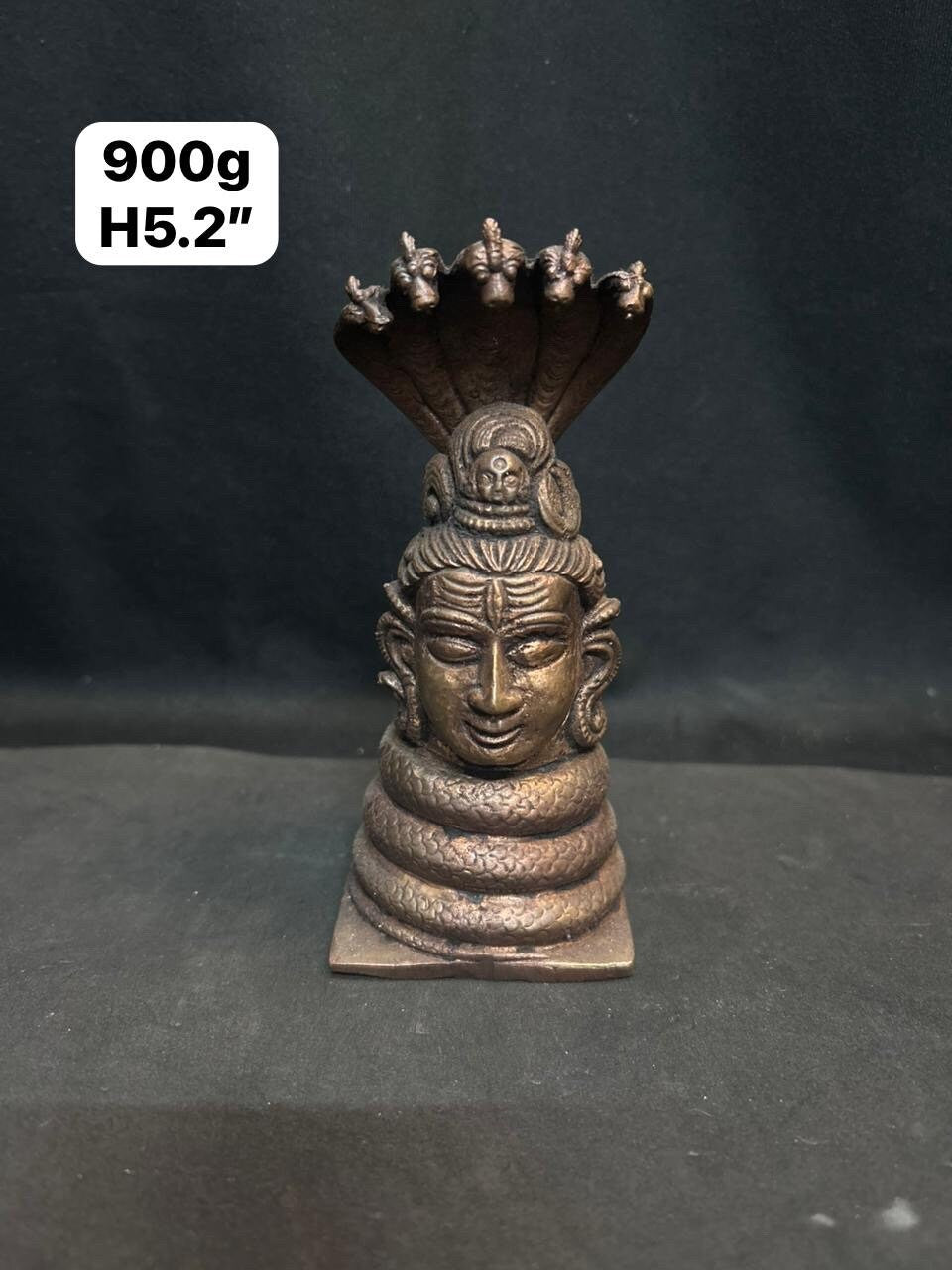 Copper made Mukhalinga , shiva idol