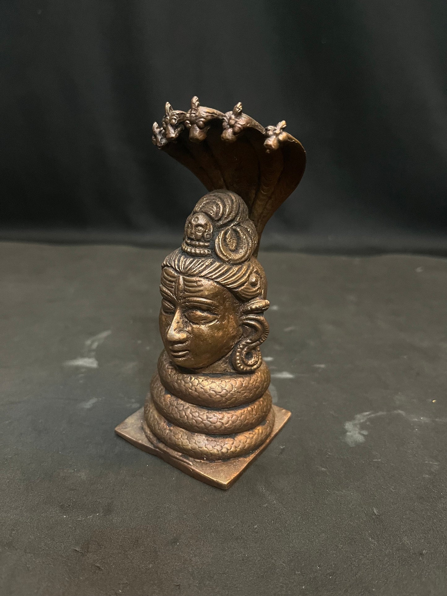 Copper made Mukhalinga , shiva idol