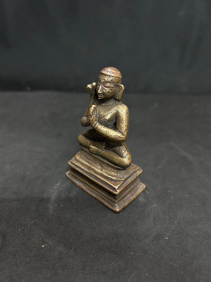 Vintage bronze idol of ramanujar idol