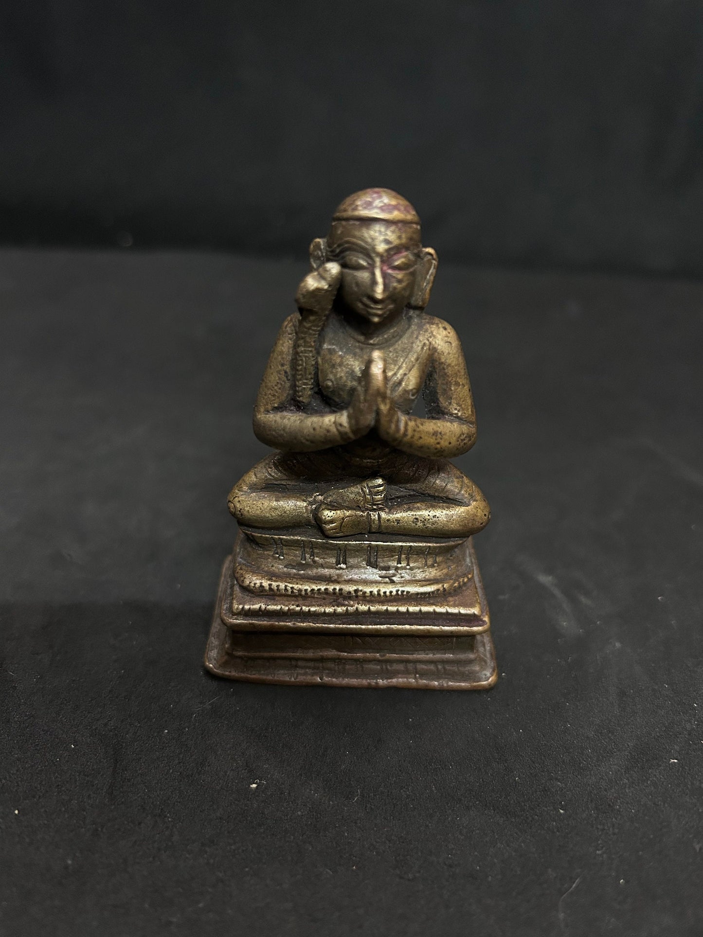 Vintage bronze idol of ramanujar idol