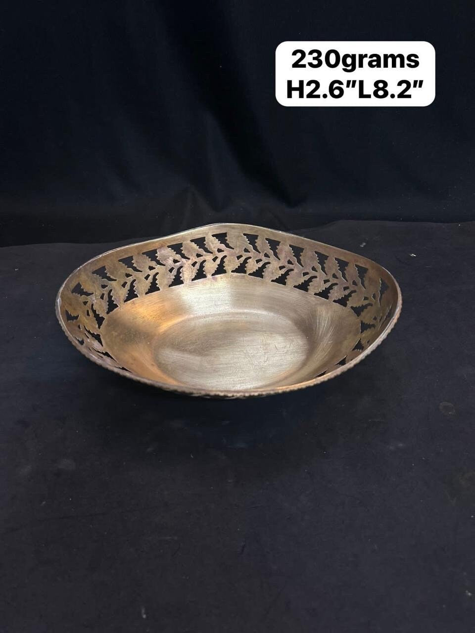 Vintage brass made flower bowl, jali cut design