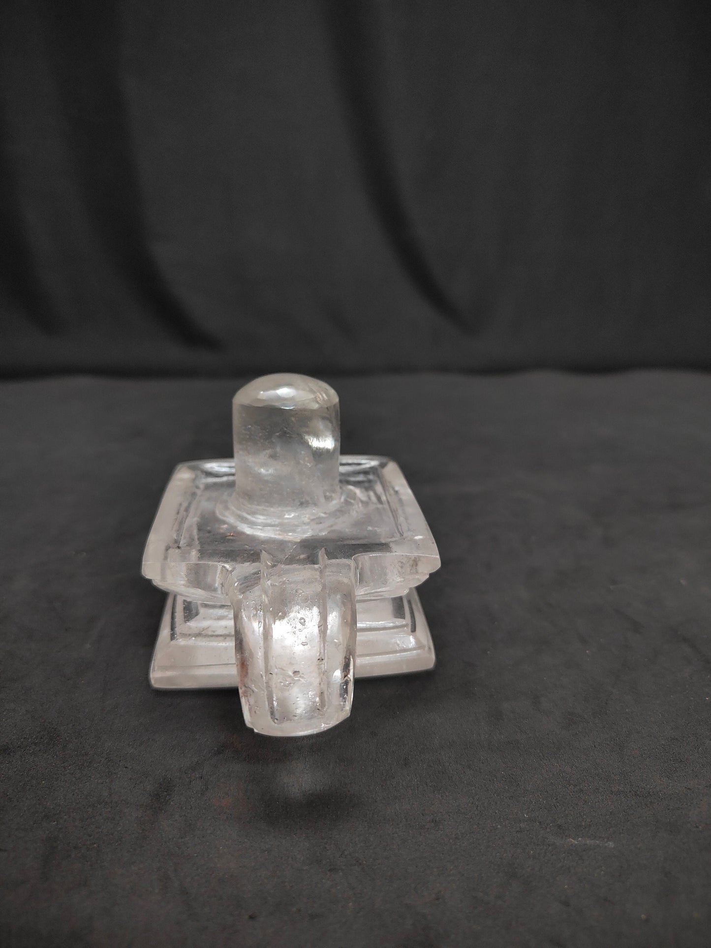 Prasiddh copper idols presents crystal made shiva linga, spatika linga