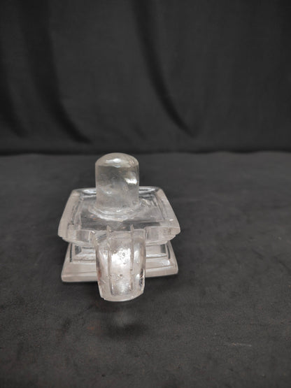 Prasiddh copper idols presents crystal made shiva linga, spatika linga