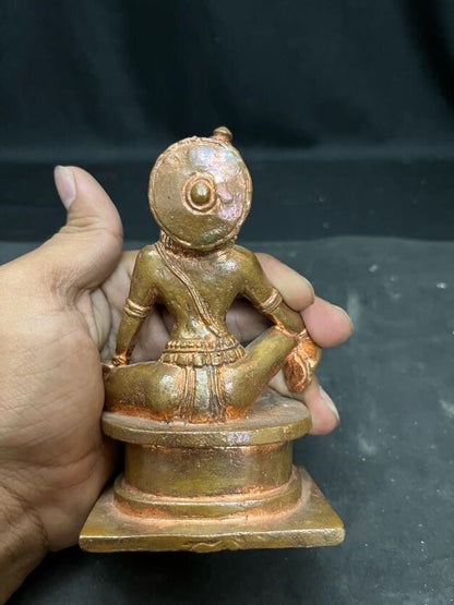 Prasiddh copper idols present copper idol of prayoga chakra narasimha / sukasana narasimha