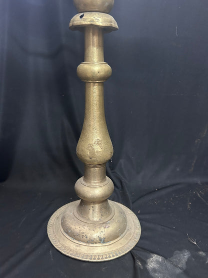 Vintage bronze cast oil lamp , tabletop bowl lamp orissa style