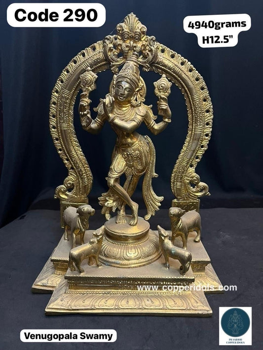 Panchaloha made Chaturbhuja Venugopala swamy idol