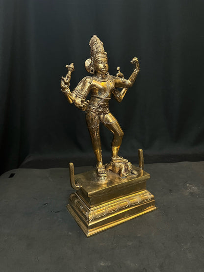 Panchaloha made Veenadhara Dakshinamurthy idol