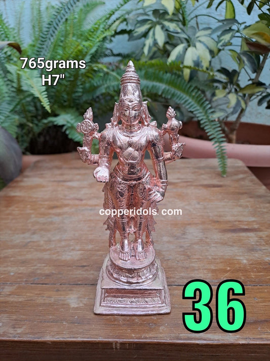 Prasiddh copper idols presents copper idol of Prasanna Venkateshwara swamy / srinivasa swamy