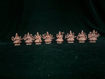 Copper made ashtalakshmi set ( 2 D model )