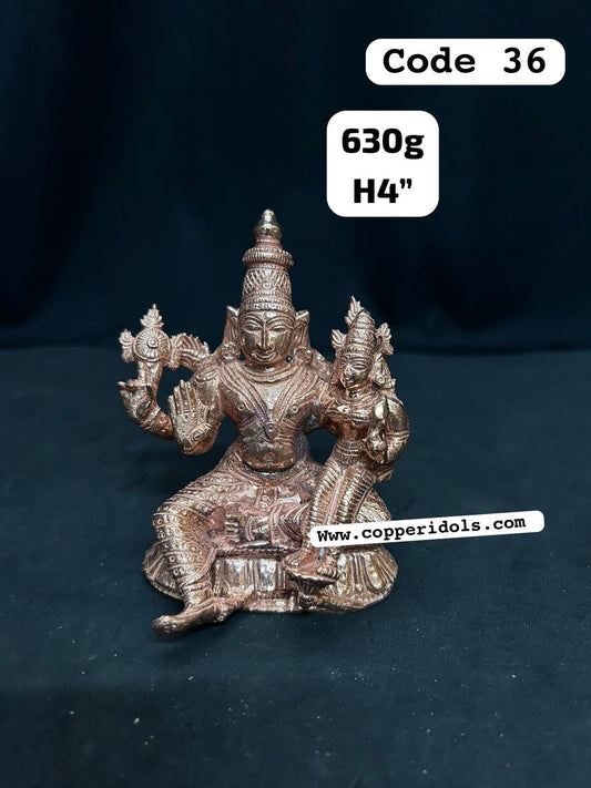 Prasiddh copper idols presents copper idol of Lakshmi narayana swamy