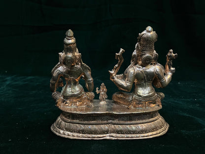 Prasiddh copper idols presents Soma kanda murthy shiva parvati skanda shiva parivar chola type