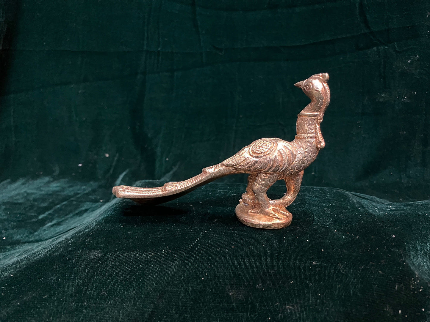 Prasiddh copper idol present panchaloha iol of peacock vahana