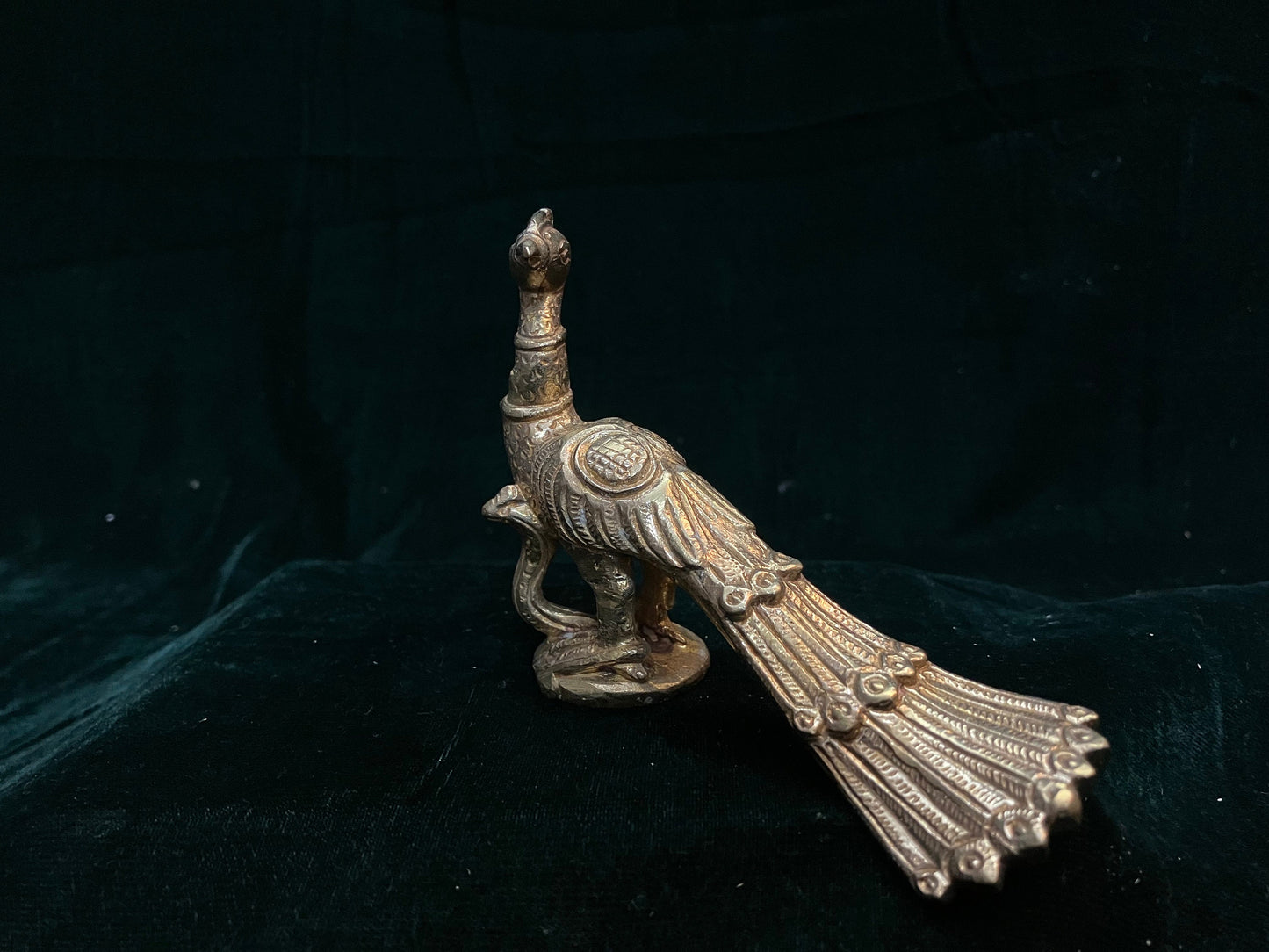 Prasiddh copper idol present panchaloha iol of peacock vahana