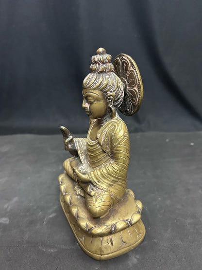 Vintage bronze cast Lord Buddha