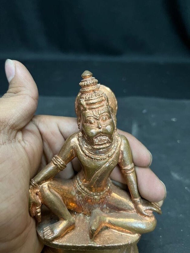 Prasiddh copper idols present copper idol of prayoga chakra narasimha / sukasana narasimha