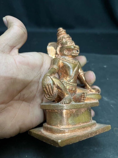 Prasiddh copper idols present copper idol of prayoga chakra narasimha / sukasana narasimha