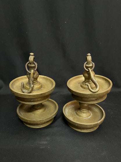 Vintage bronze cast Hanging lamps