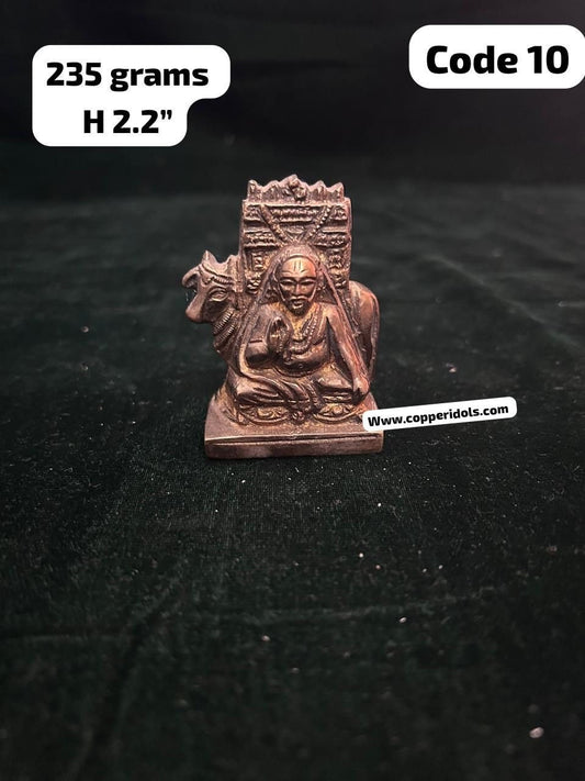 Prasiddh copper idol present copper idol of raghavendra swamy