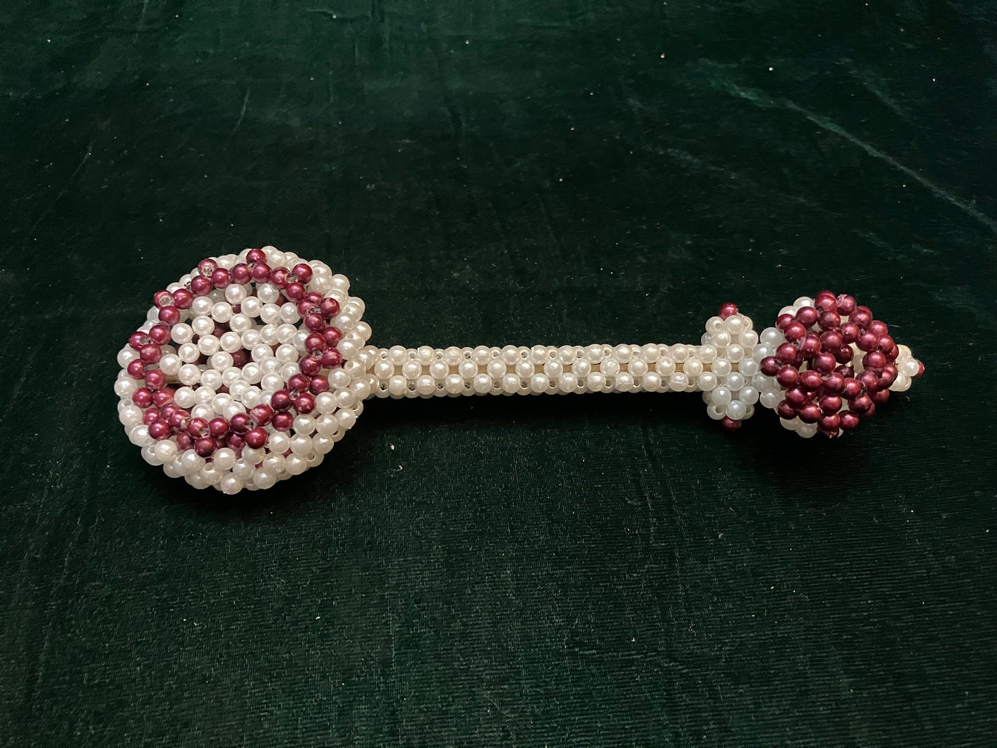 handcrafted pearl veena made of beads