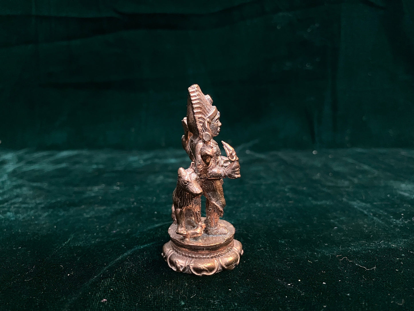 Prasiddh copper idols present copper idol of kalabairava swamy / Kala Bhairava / kaalabhairavar