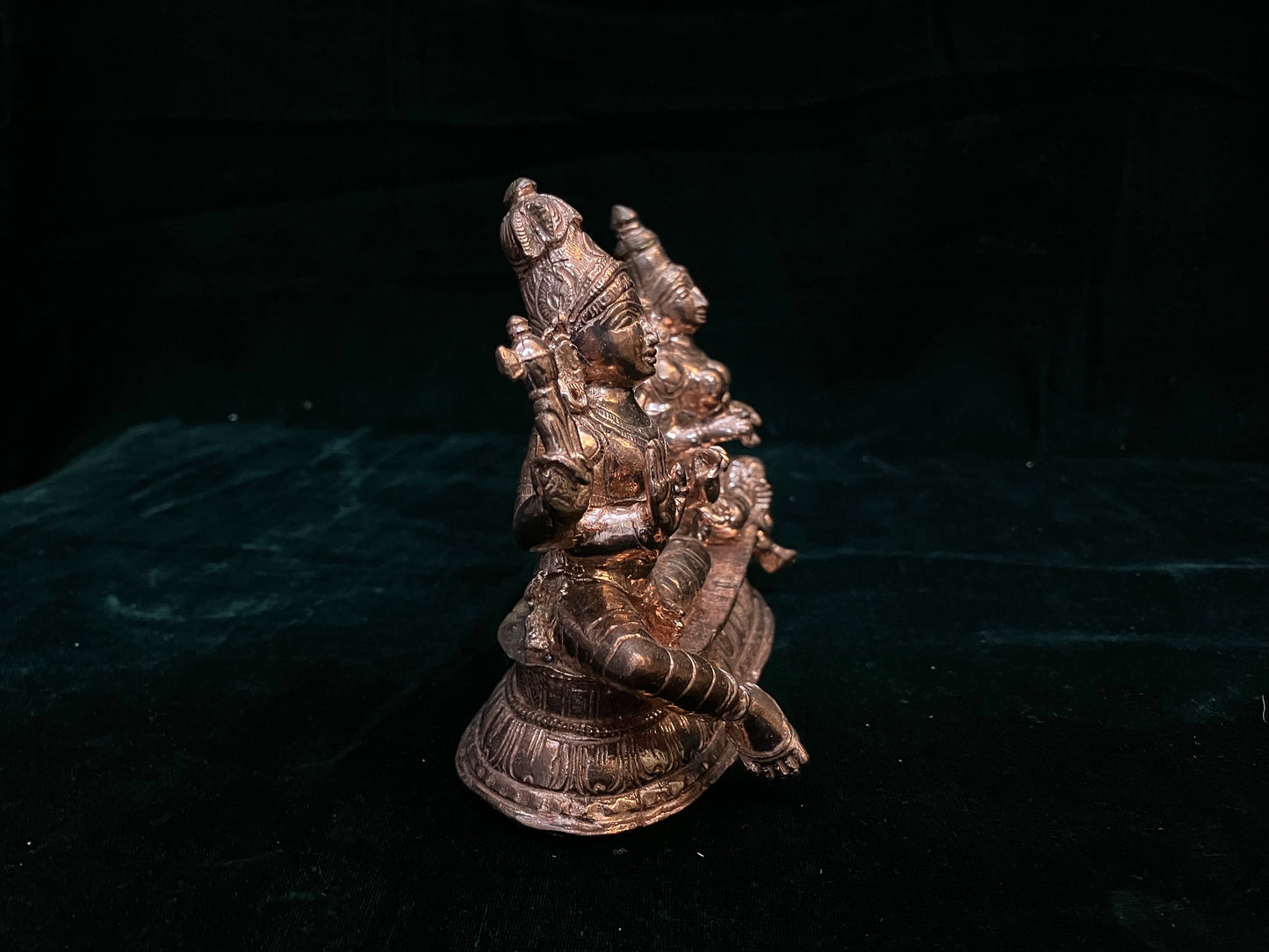 Prasiddh copper idols presents Soma kanda murthy shiva parvati skanda shiva parivar chola type