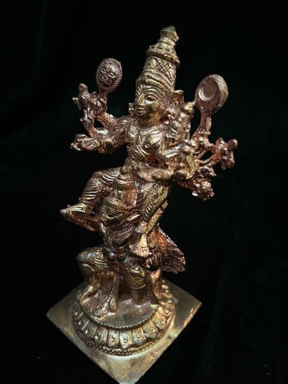 Copper idol of Garudarudra Srikara Narayana swamy