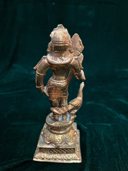 Prasiddh copper idols presents copper idol of Karthikeya/ skanda/ muruga swamy