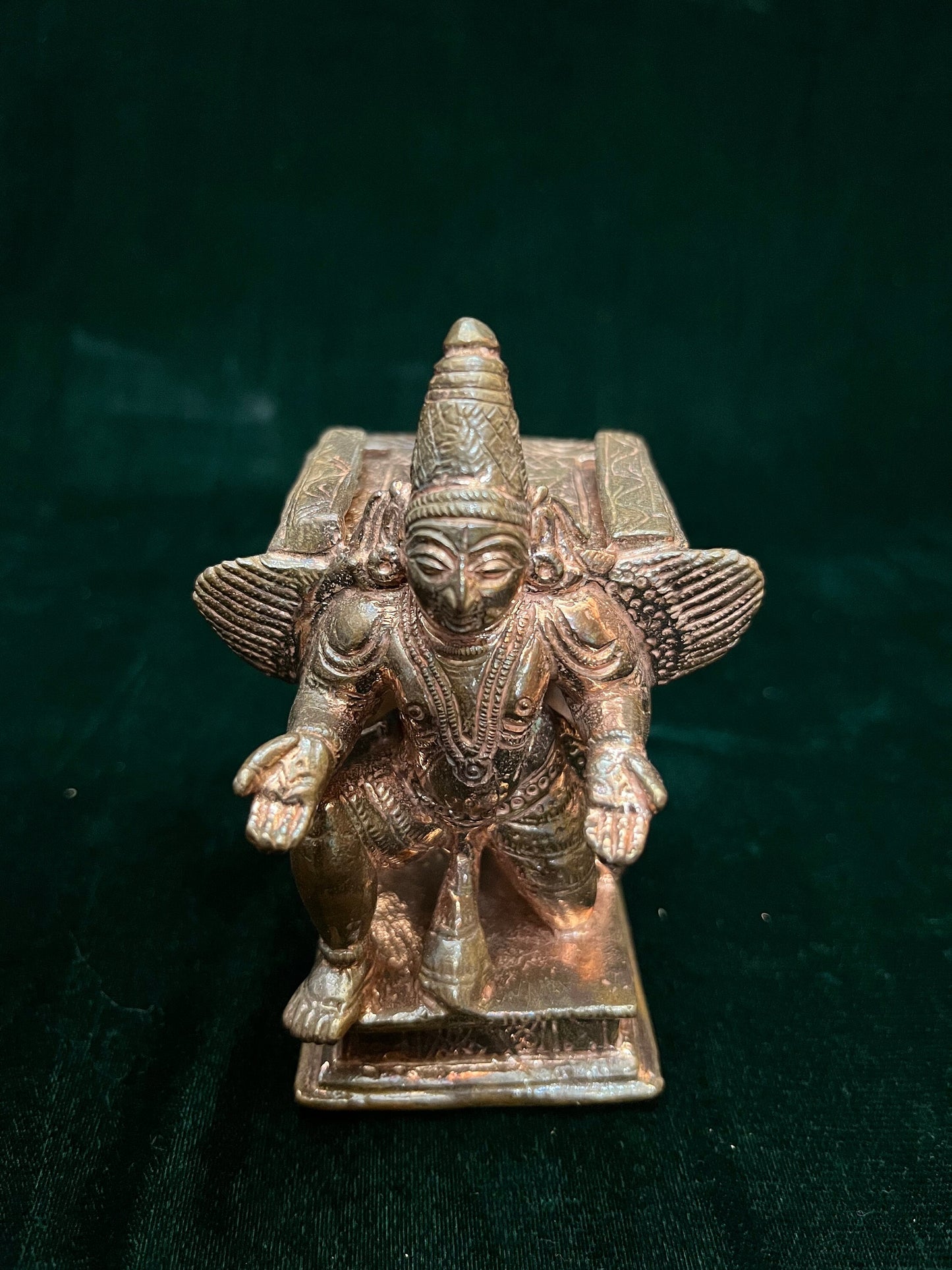 Copper made garuda vahanam