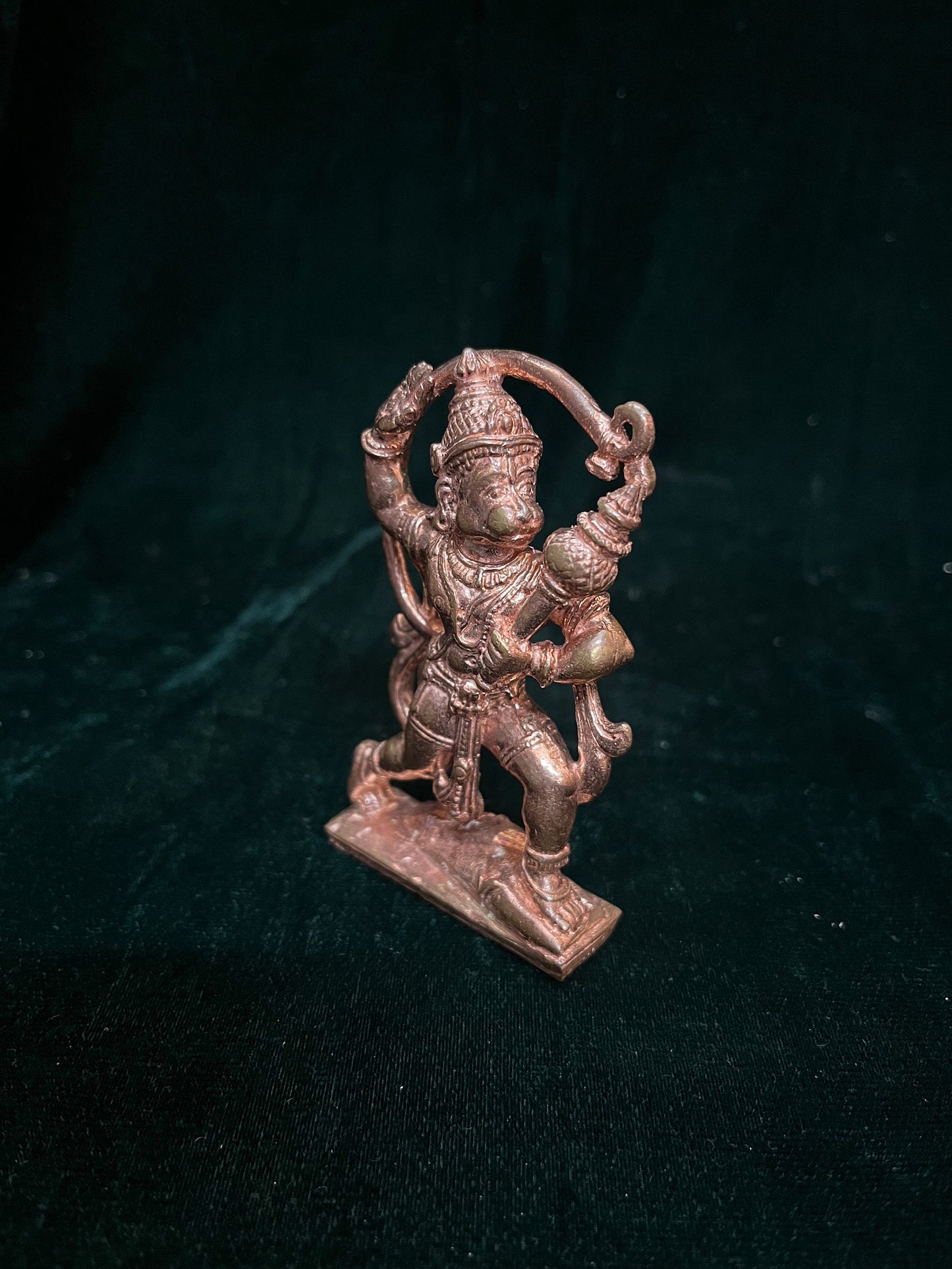 Copper cast Hanuman idol , anjaneya swamy