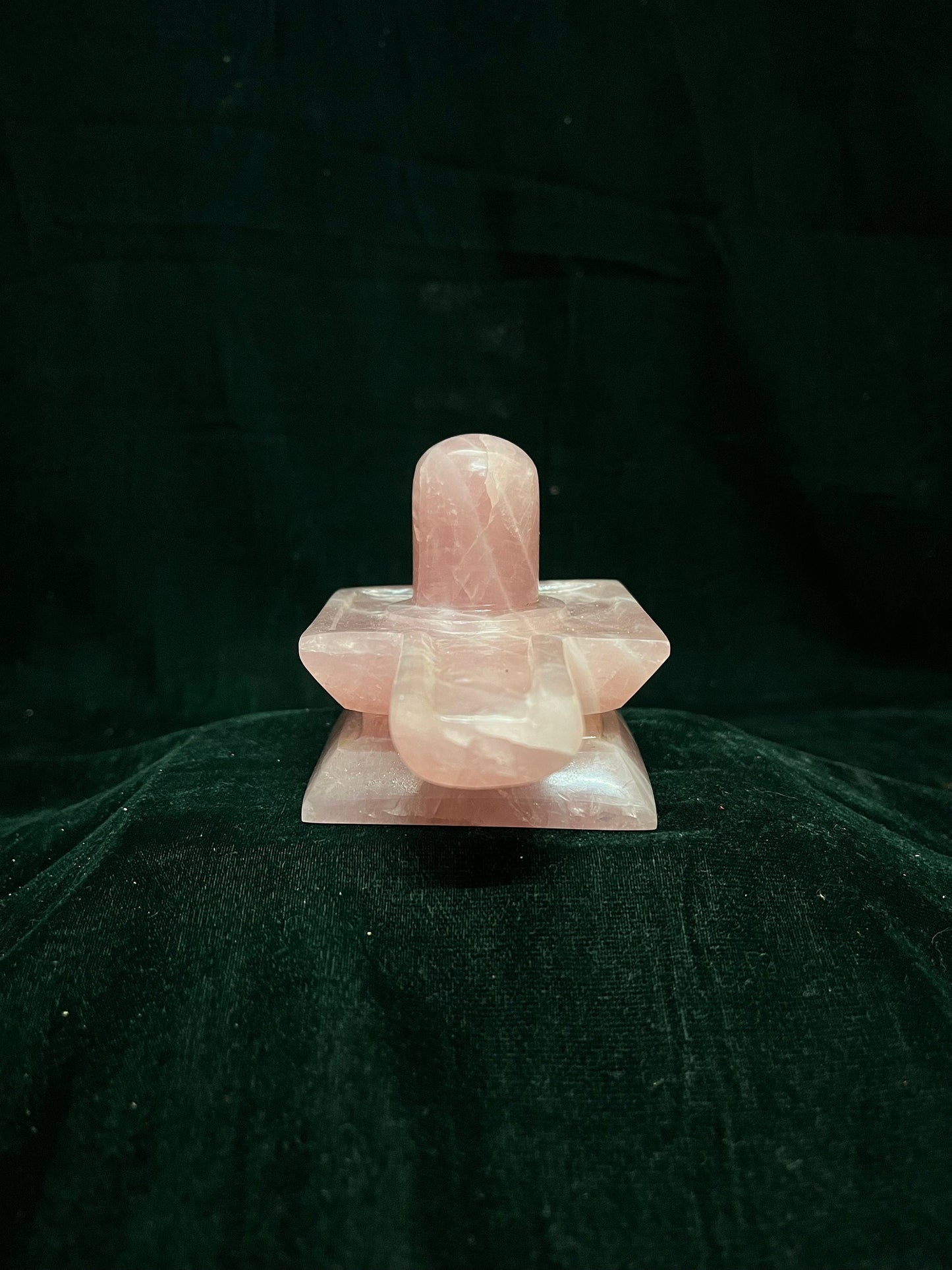 Prasiddh copper idol present pinkquartz stone shivalinga / shivalinga