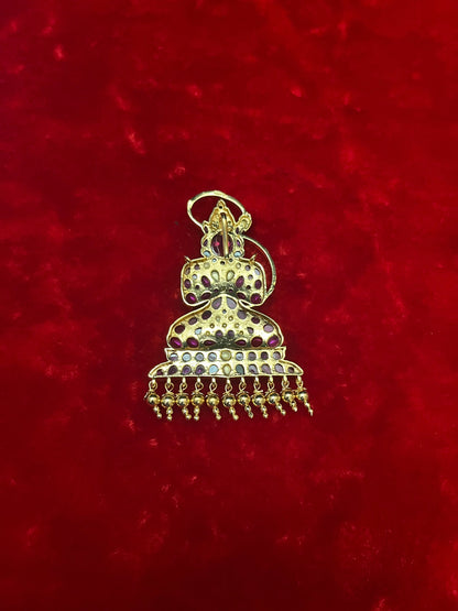 Panchaloha made gold plated padakam of Anjaneya , Hanuman / pendent