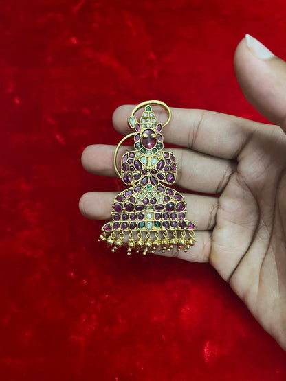 Panchaloha made gold plated padakam of Anjaneya , Hanuman / pendent