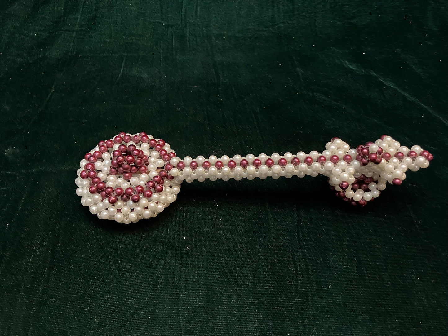 handcrafted pearl veena made of beads