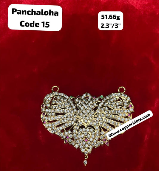 Panchaloha made gold plated Ratna padakam / pendent / dollar