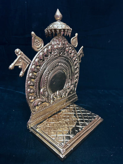 Brass heet embossed hand crafted peeta prabhavali