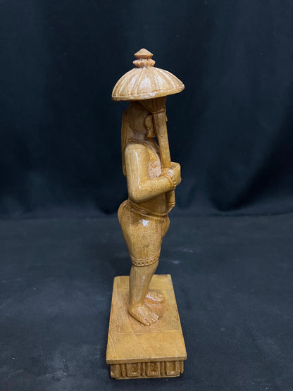 white teak made trivikrama vamana idol