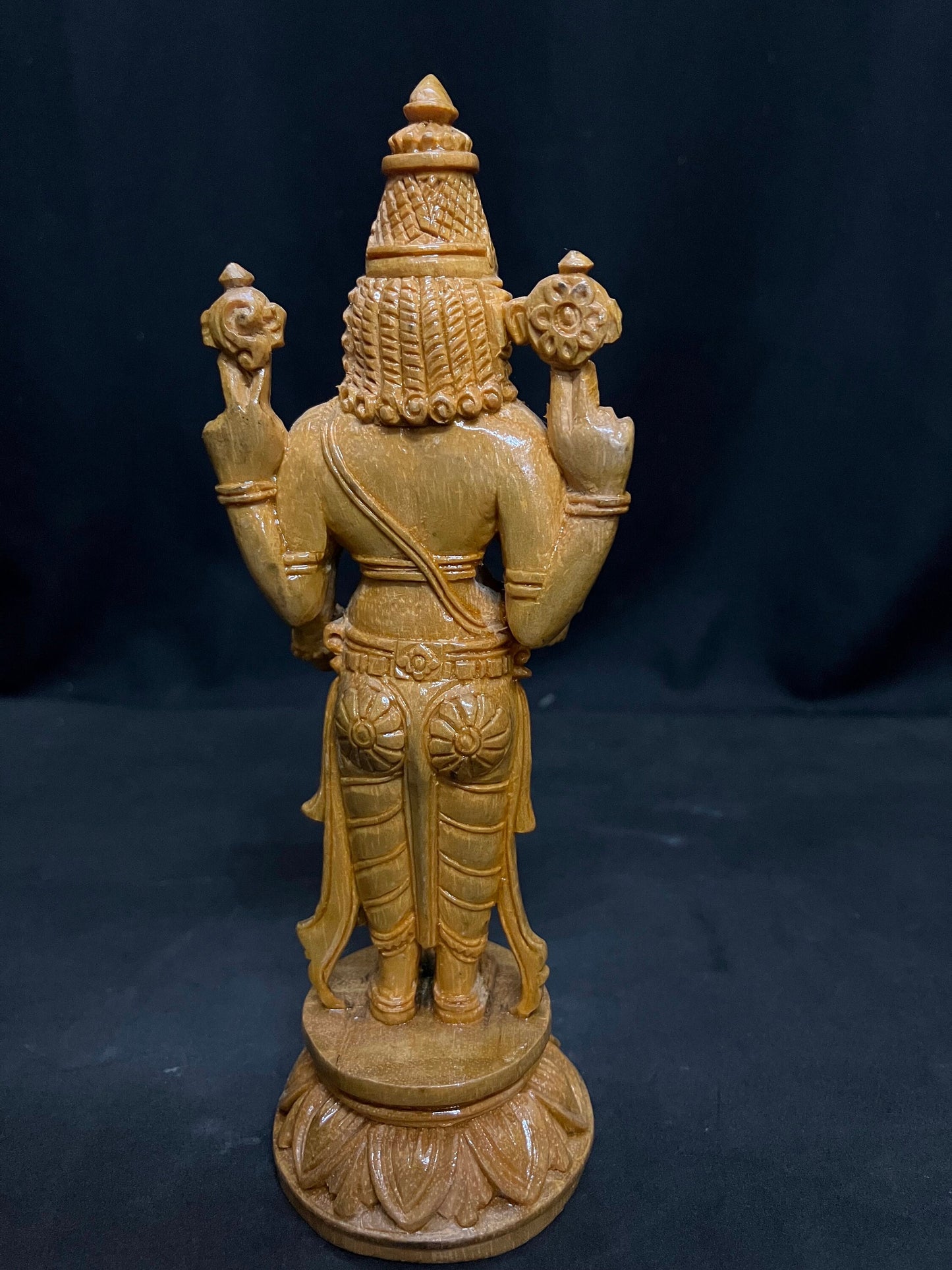 white teak made srinivasa swamy idol