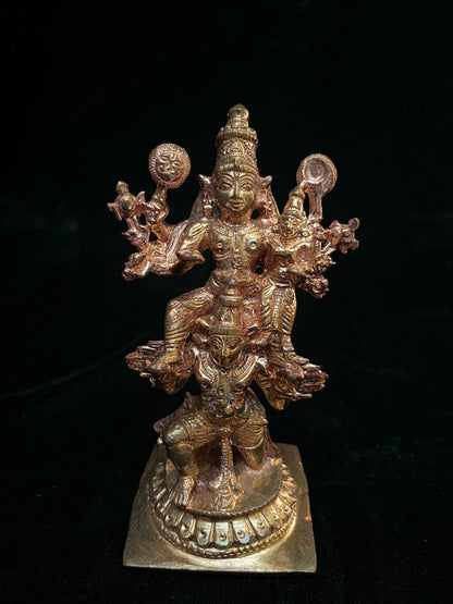 Copper idol of Garudarudra Srikara Narayana swamy