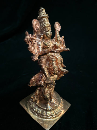 Copper idol of Garudarudra Srikara Narayana swamy