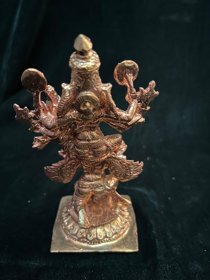 Copper idol of Garudarudra Srikara Narayana swamy