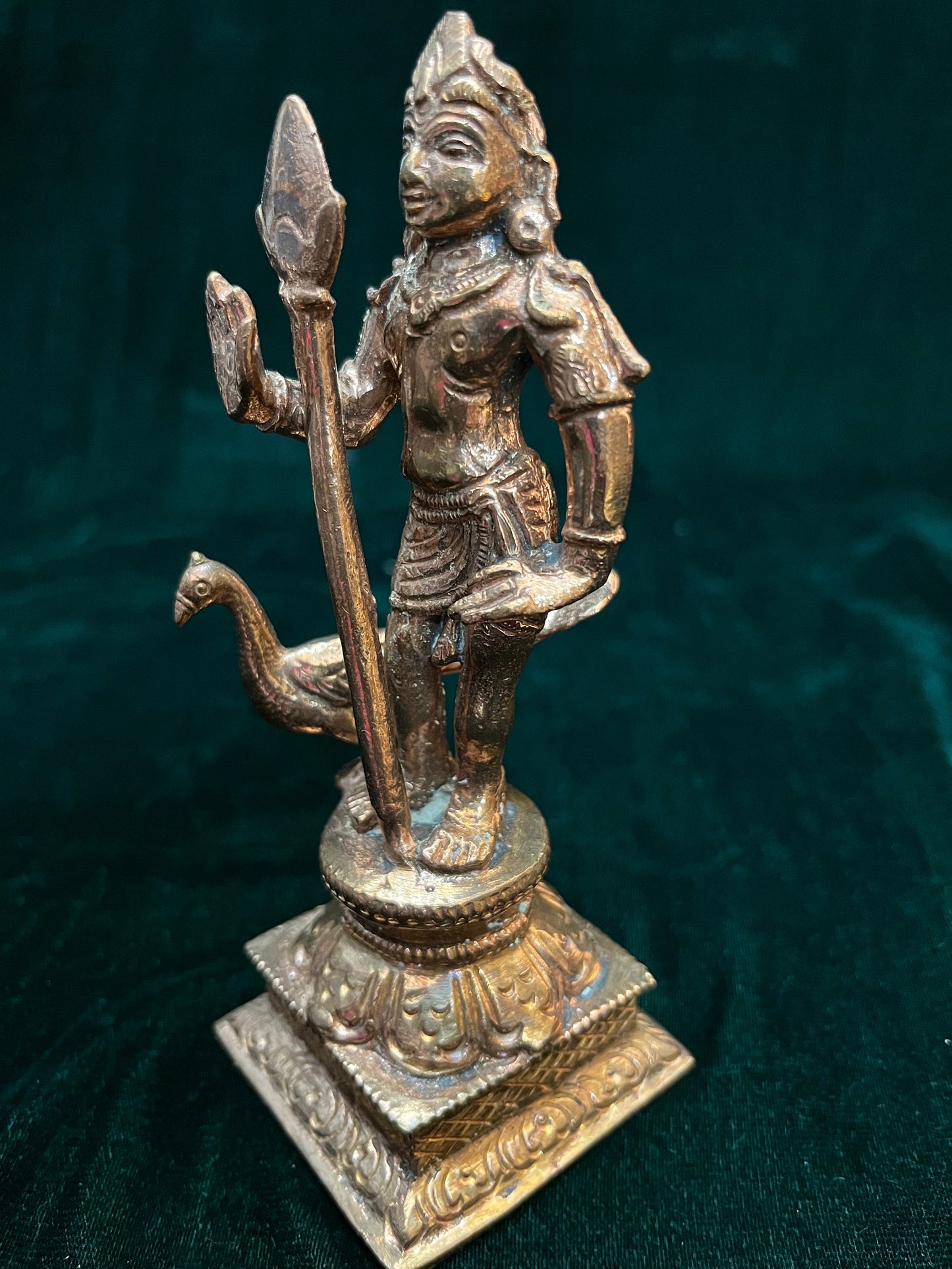 Prasiddh copper idols presents copper idol of Karthikeya/ skanda/ muruga swamy