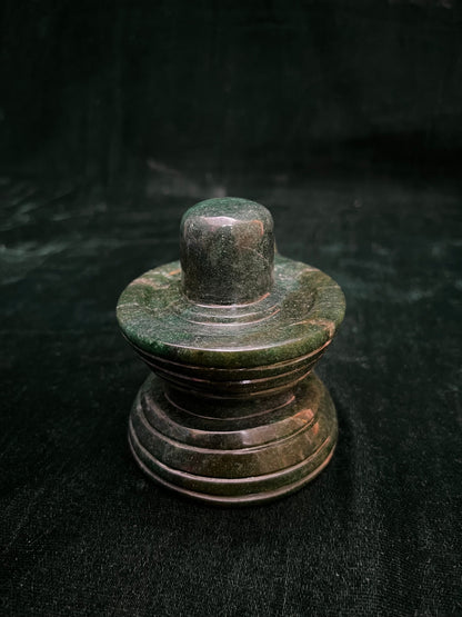 Green aventurine made shiva linga