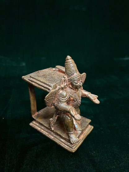 Copper made garuda vahanam