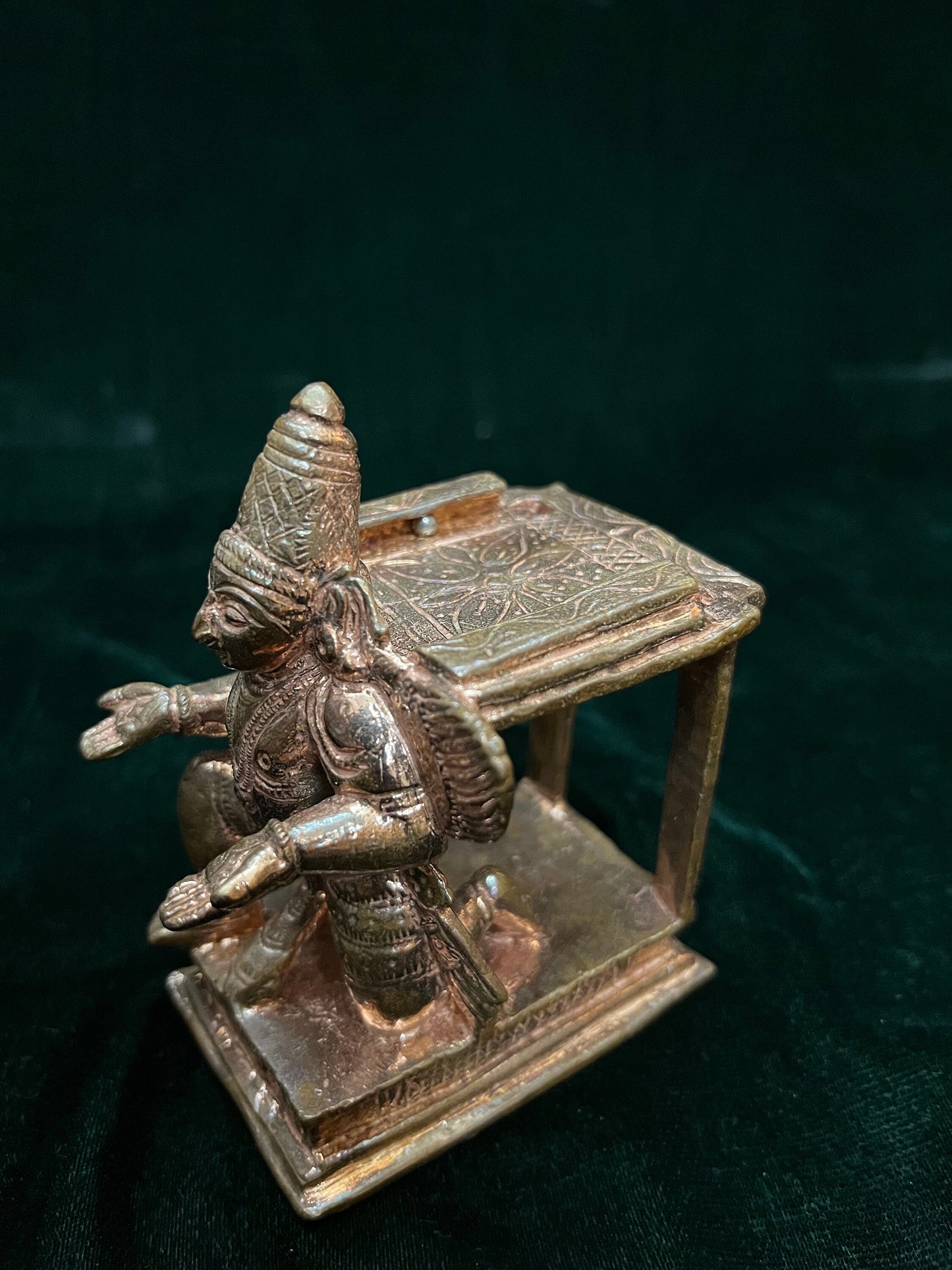 Copper made garuda vahanam