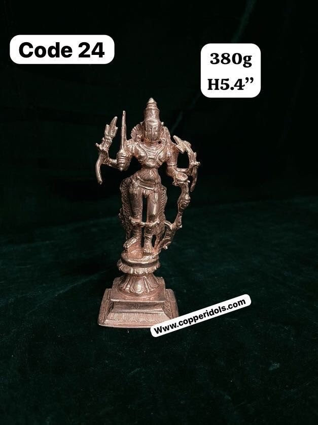 Copper idol of veerabhadra swamy