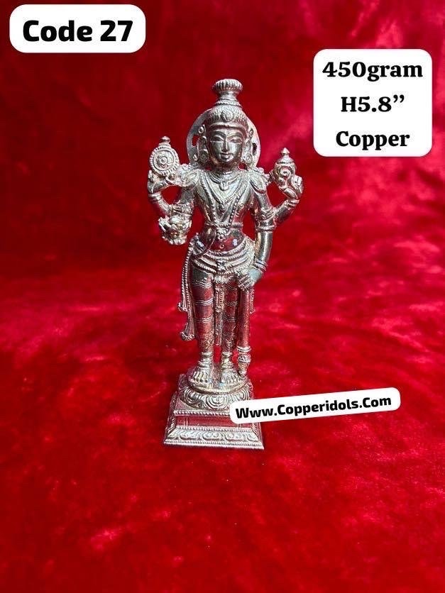 copper casted idol of guruvyrappa swamy / guruvayrkrishna